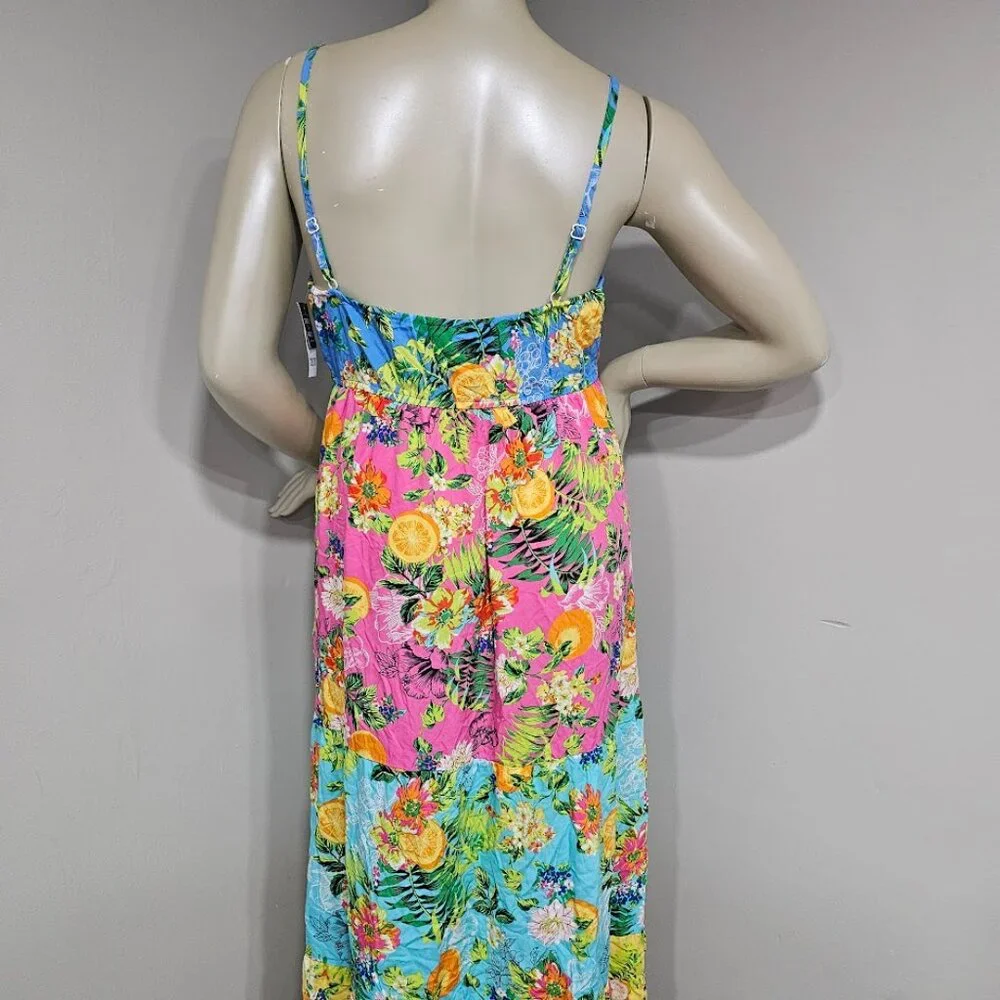 Bar III  Tiered Printed Ruffle Cover-up Dress - Picture 6 of 10